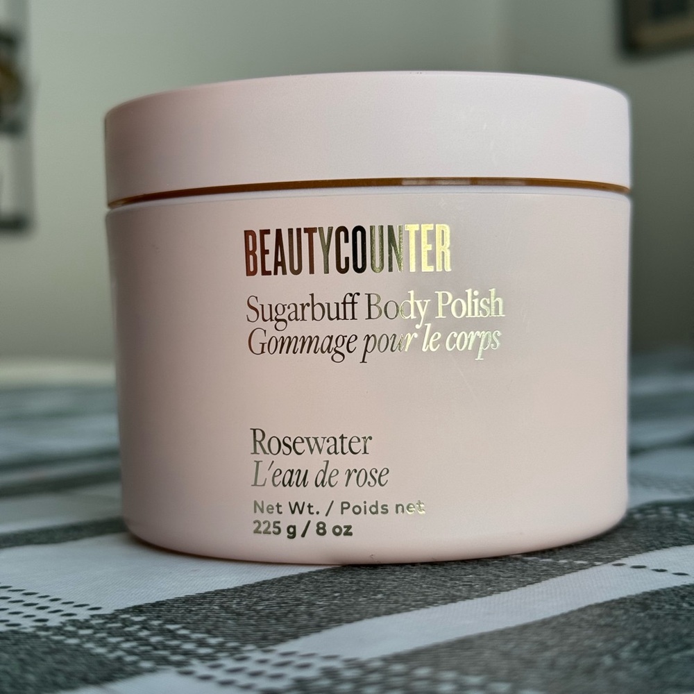 Beautycounter 8oz  Sugarbuff Body Polish in Rosewater scent